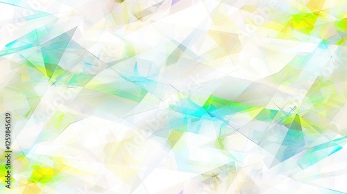 Abstract Crystaline Formation: A Symphony of Light and Color