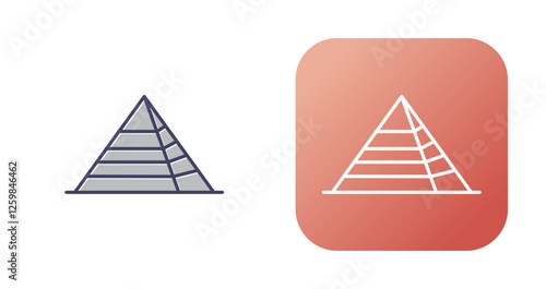 Pyramid Vector Icon