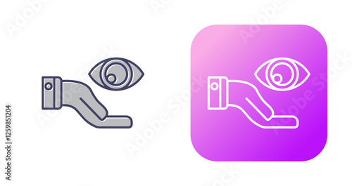 Eye Donate Vector Icon
