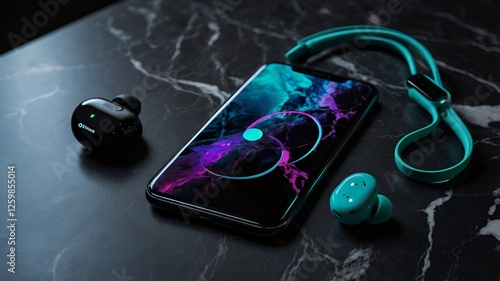 mp3 player with headphones