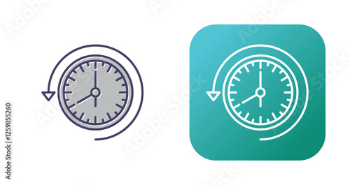 Past Time Vector Icon