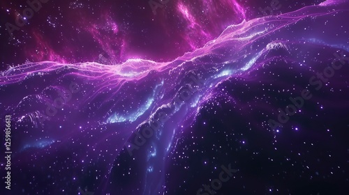 3D illustration of abstract fractal background for creative design looks like galaxies with space