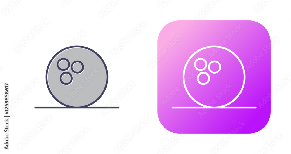 Obraz premium Bowling Vector Icon