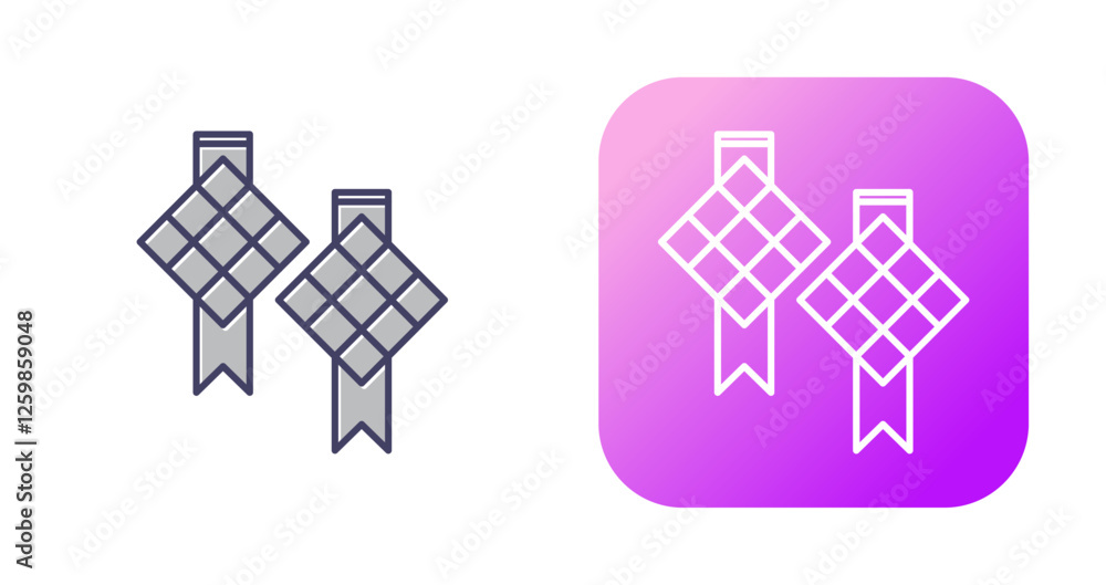Ketupat Vector Icon