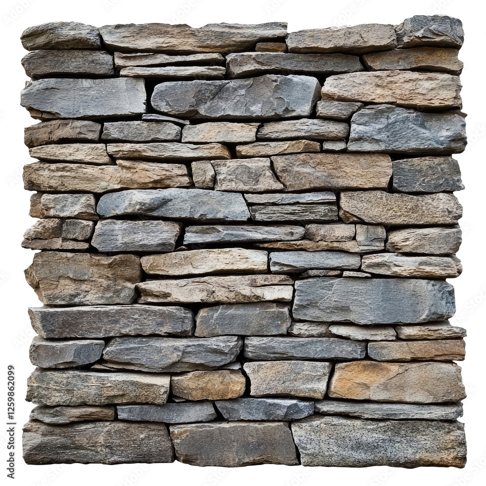 Obraz premium Natural Stone Wall Texture with Varied Shapes and Colors for Architectural and Design Projects
