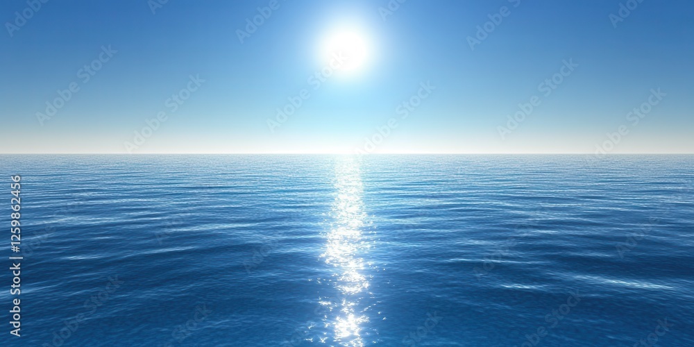 Obraz premium Calm Ocean Sunrise Serenity
