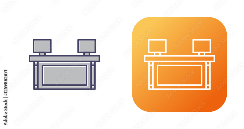 Reception Vector Icon Reception Vector Icon
