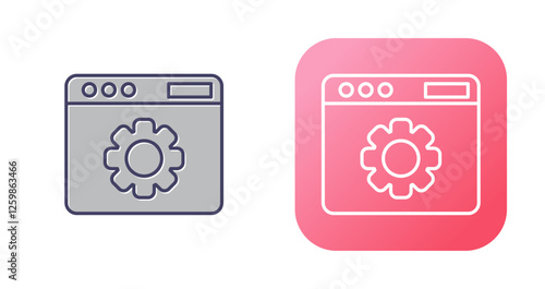 Web Settings Vector Icon