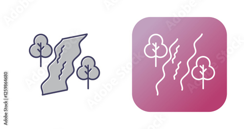 River Vector Icon