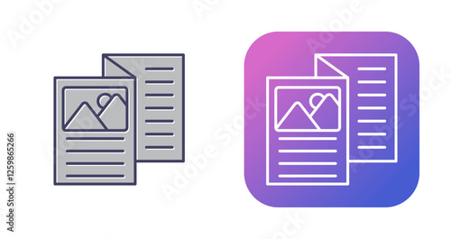 Brochure Vector Icon