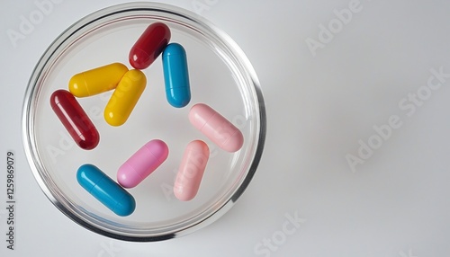 Scientifically Arranged Antibiotic Capsules photo