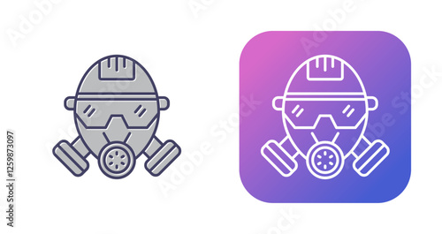 Gas Mask Vector Icon