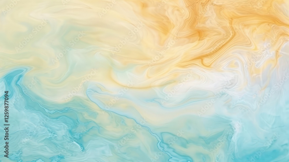 Abstract Fluid Art: Serene Ocean Sunset Abstract Fluid Art: Serene Ocean Sunset