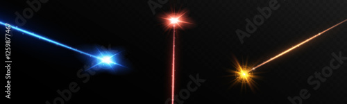 Wallpaper Mural Abstract red laser beam. Isolated on a transparent black background. Torontodigital.ca