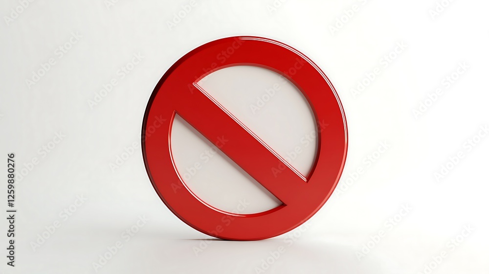 3d render of a forbidden sign not allowed 3d render of a forbidden sign not allowed