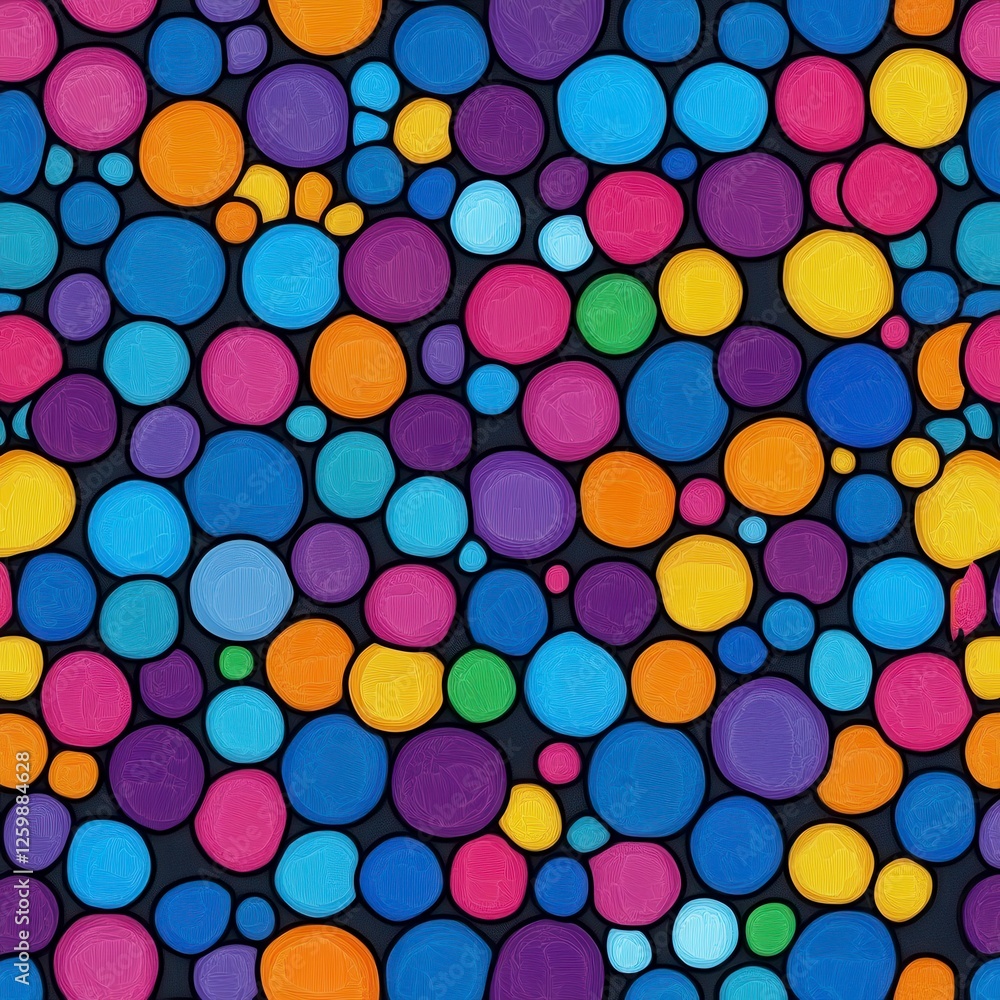 Vibrant Colorful Circle Pattern Vibrant Colorful Circle Pattern