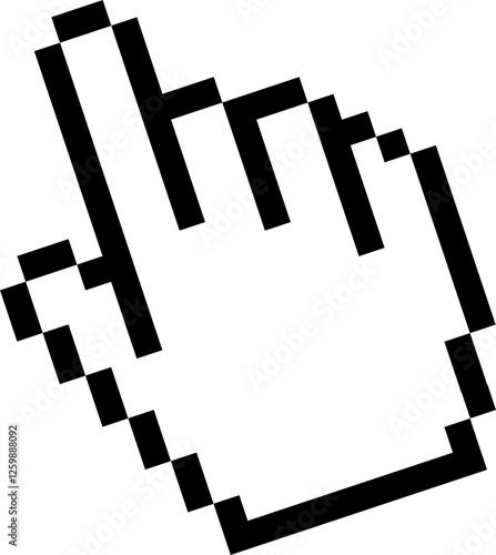 Cursor icon hand flat style