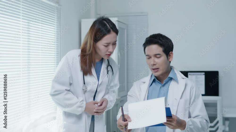 Doctors and senior doactor is consult and analysis the medical examination records and treatment for patient.