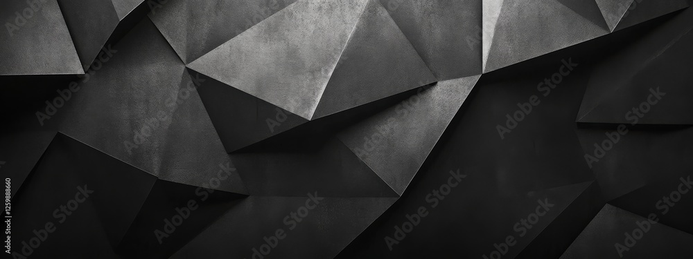Chic black background with geometric simplicity for design and banner templates. Elegant minimalist wallpaper with sharp angles and a central white space for text. Chic black background with geometric simplicity for design and banner templates. Elegant minimalist wallpaper with sharp angles and a central white space for text.