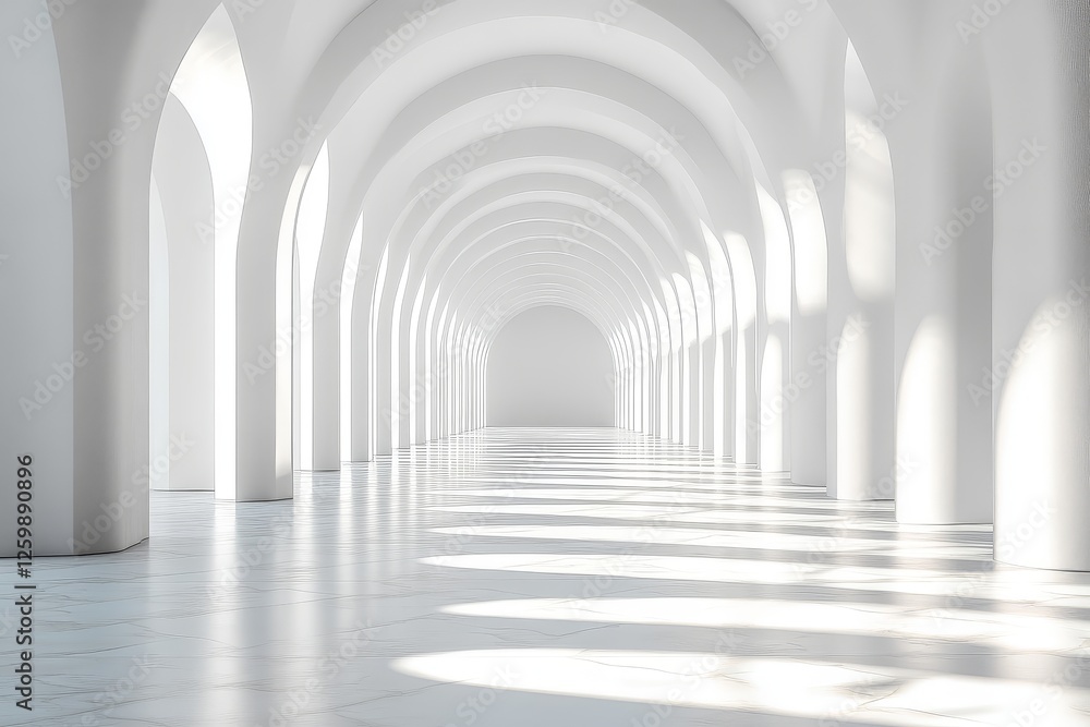 White Background with Circular Arch-Shaped Lines: A Symmetrical and Minimalist Design in High Resolution with Bright Ambiance White Background with Circular Arch-Shaped Lines: A Symmetrical and Minimalist Design in High Resolution with Bright Ambiance