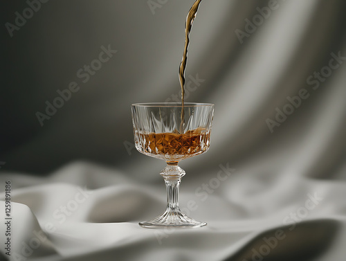 A selection of whiskey in a brandy glasses photo