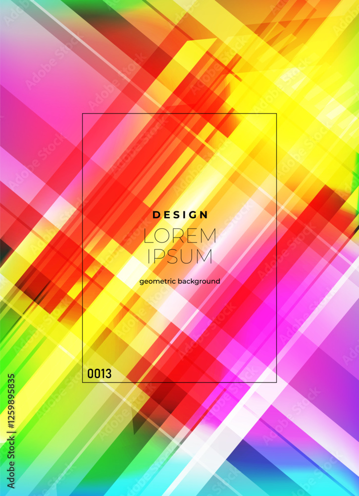 Obraz premium Flat vector. Minimal geometric background. Dynamic shapes composition. Eps10 vector.