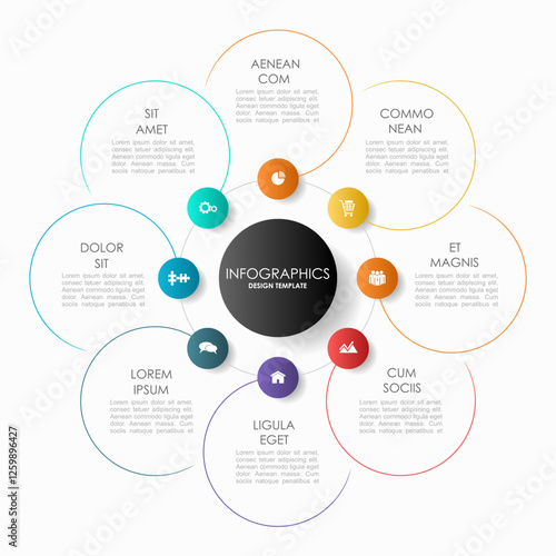 Infographic design template with place for your data. Vector illustration.