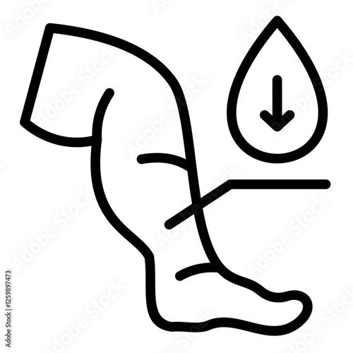 Fluid Retention Icon