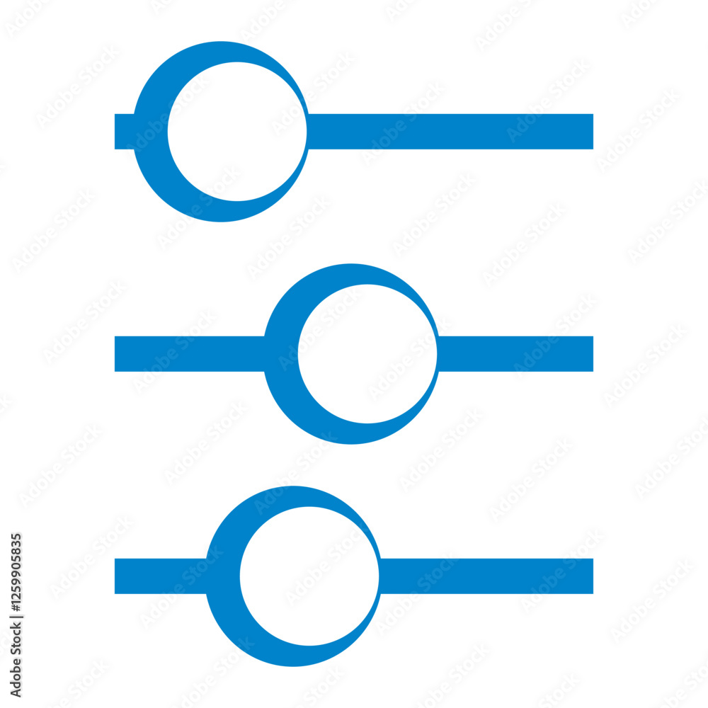 slider icon vector design templates