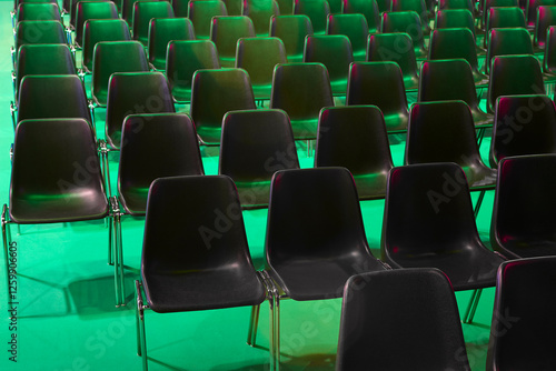 Obraz na płótnie Conference hall. Auditorium full of chairs. No people w salonie