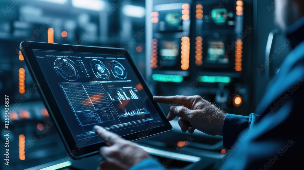 Futuristic Digital Data Analytics Dashboard Interface with Advanced Visualization and Control Panel Futuristic Digital Data Analytics Dashboard Interface with Advanced Visualization and Control Panel