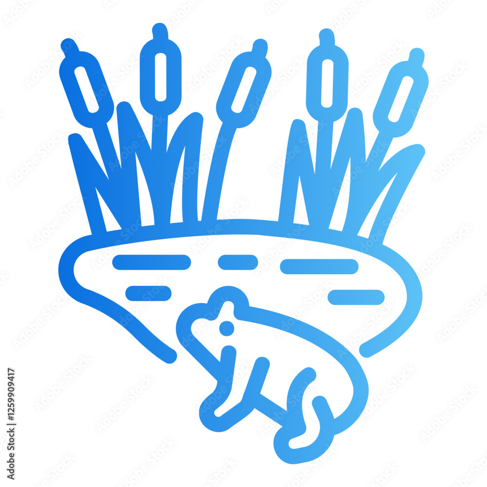 Obraz premium pond Gradient icon