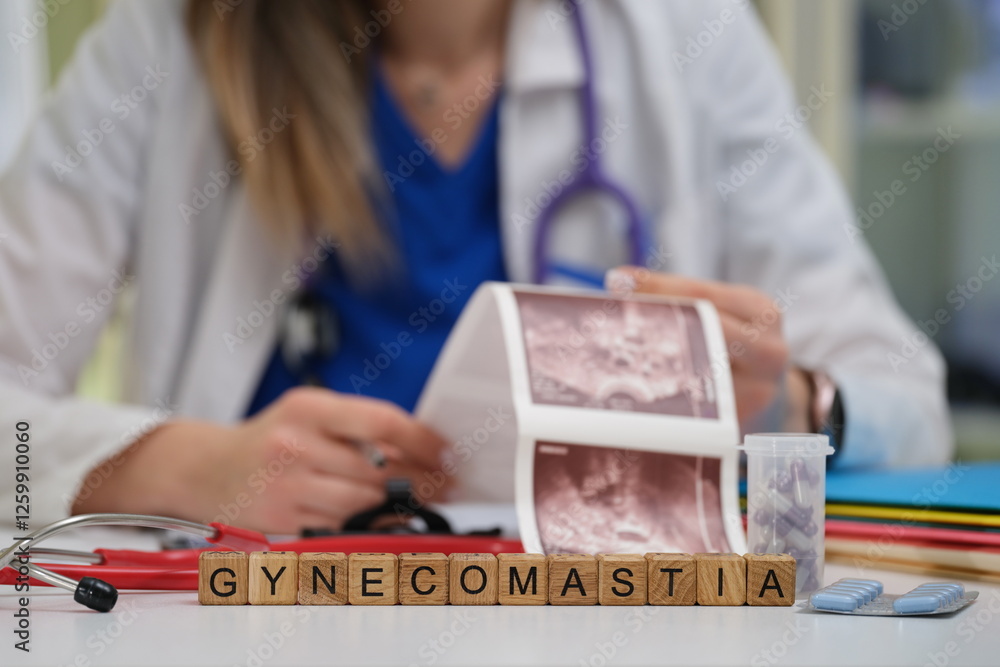 This informative text explores the topic of gynecomastia through detailed medical images and offers valuable insights