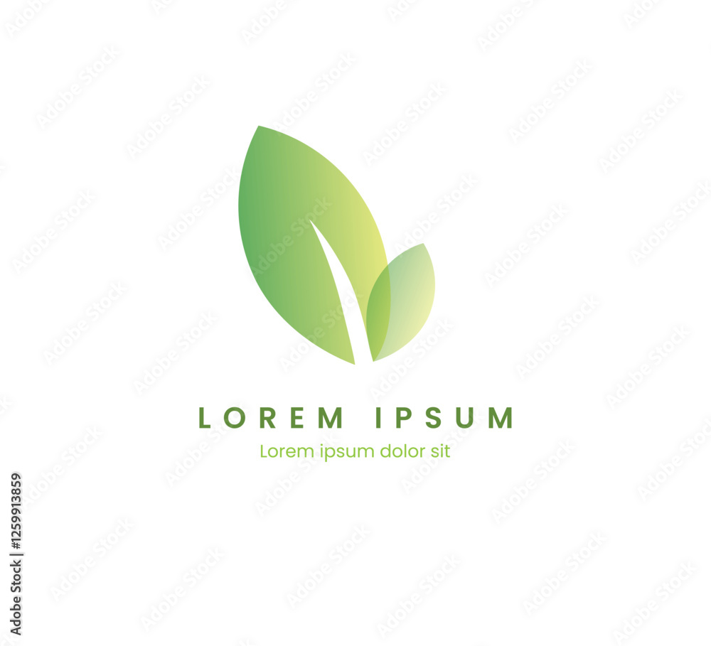 Green Leaf Icon vector illustration, green leaf logo isolated on white background Green Leaf Icon vector illustration, green leaf logo isolated on white background