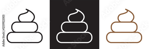 Waste and garbage  icon set. Waste sorting, recycling, plastic, glass, pollution etc. isolated on white and black background. vector illustration. EPS 10