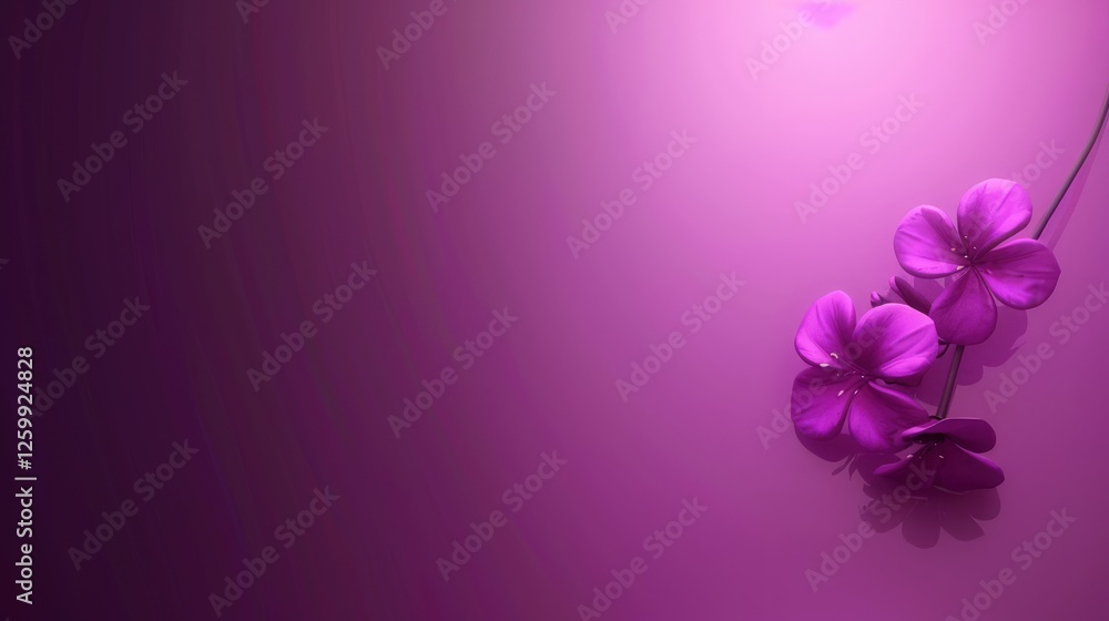 Purple Floral Serenity: A Delicate Still Life Purple Floral Serenity: A Delicate Still Life