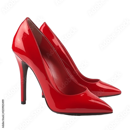 Fotografie Red stiletto heel shoes.