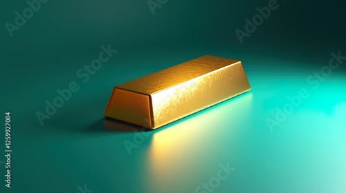 3D cartoon gold close-up
