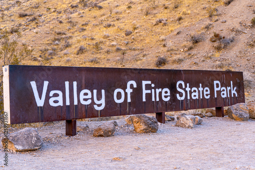 Photography Valley of Fire State Park Sign