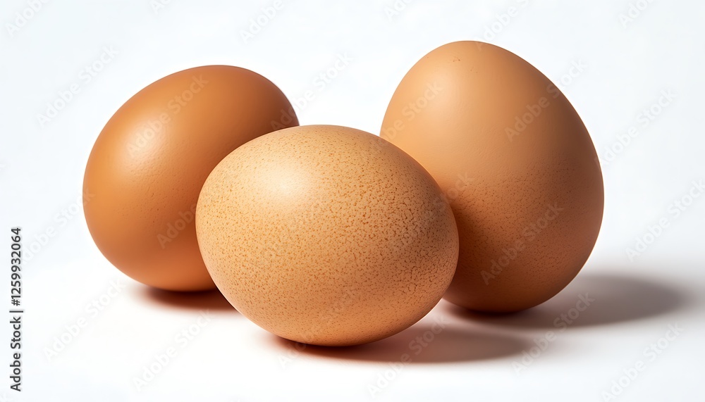 A perfectly round egg with a glossy surface, isolated on a white background.