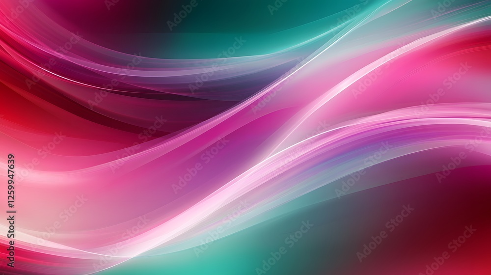 Naklejka premium Abstract background featuring flowing multicolored light trails and vibrant hues