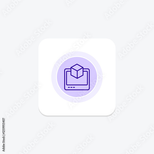 Virtual Machine color circle icon, vector, pixel perfect, illustrator file