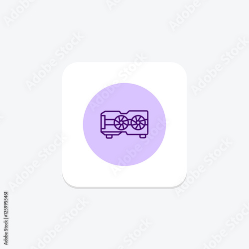 GPU pentaglow, vector, pixel perfect, illustrator file