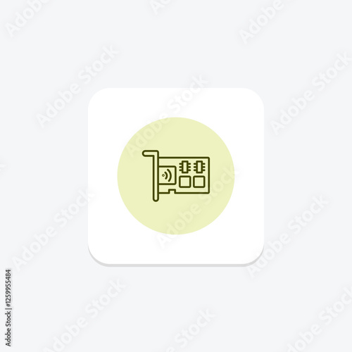 Network Card pentaglow, vector, pixel perfect, illustrator file