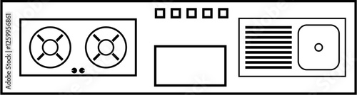 kitchen icon , cooking icon vector