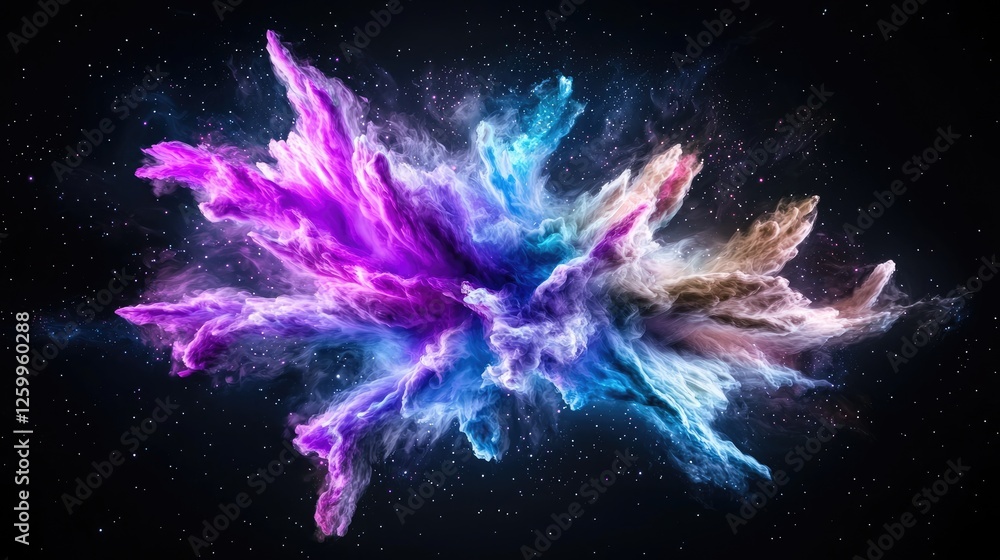 Colorful abstract explosion in space Colorful abstract explosion in space