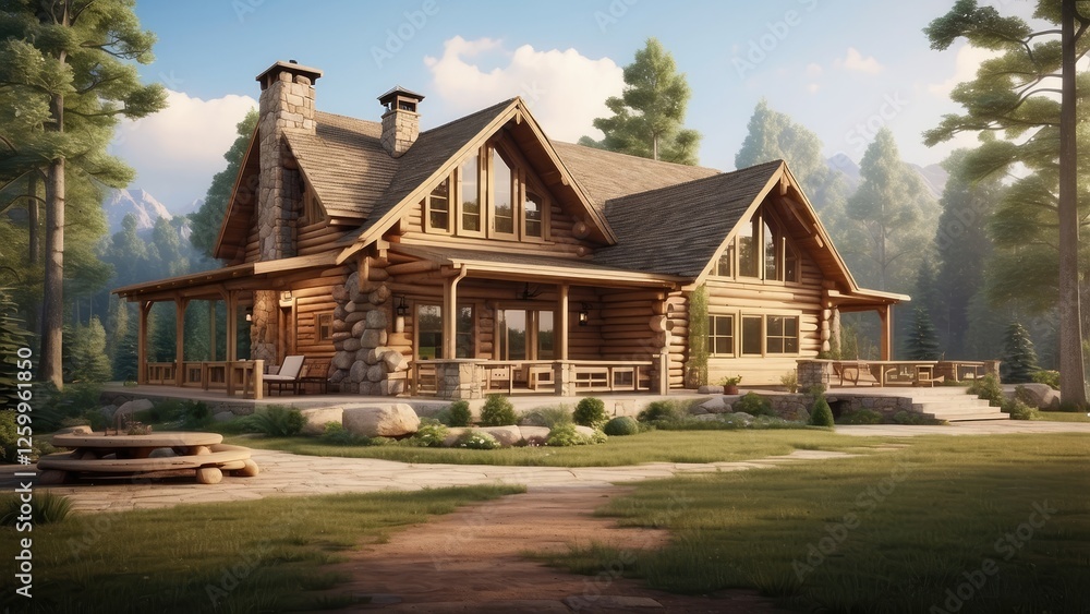 Rustic Retreat: A Cabin Surrounded by Fall Colors Rustic Retreat: A Cabin Surrounded by Fall Colors