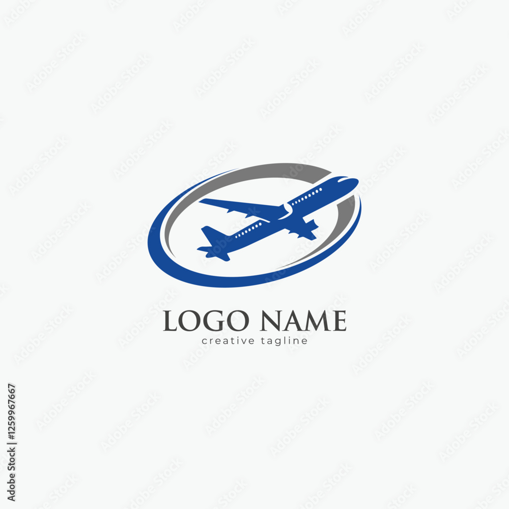 Travel logo, airline, jet, fly, airplane, vacation logo template Travel logo, airline, jet, fly, airplane, vacation logo template