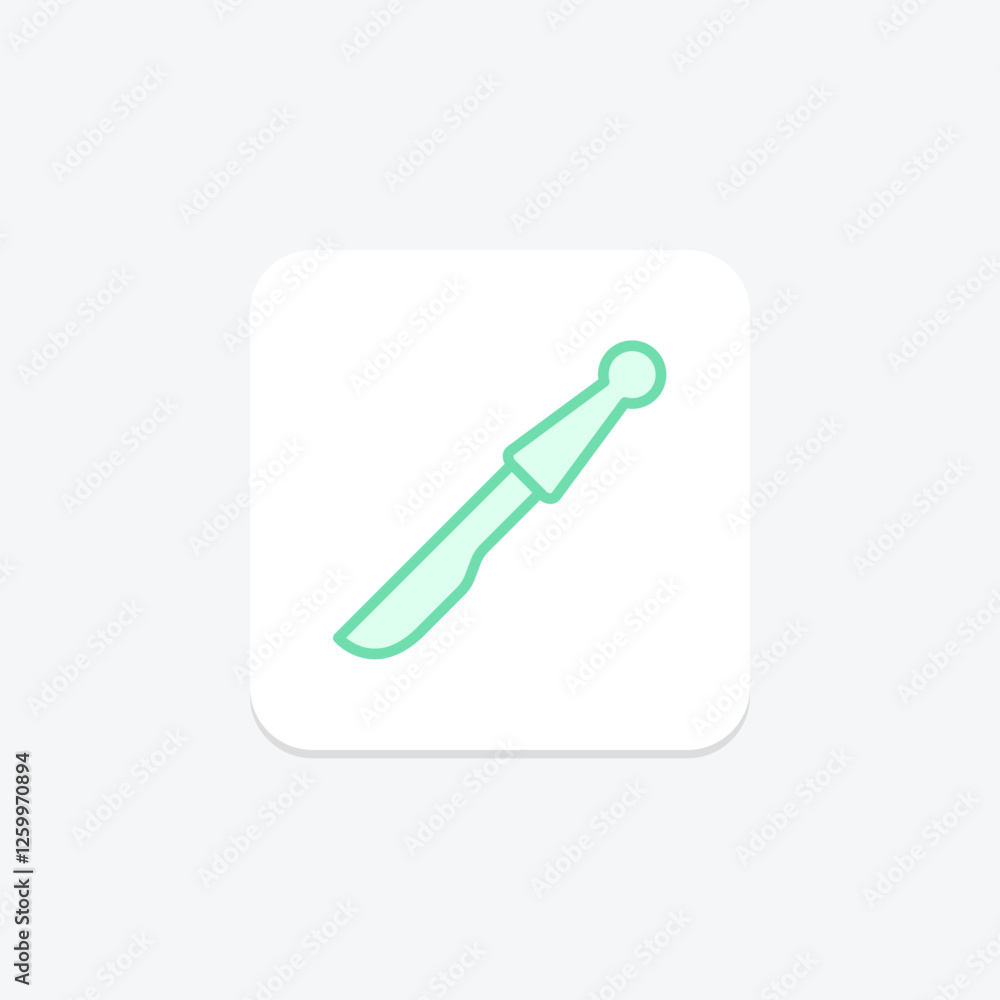 Scalpel duotone line icon, vector, pixel perfect, illustrator file Scalpel duotone line icon, vector, pixel perfect, illustrator file