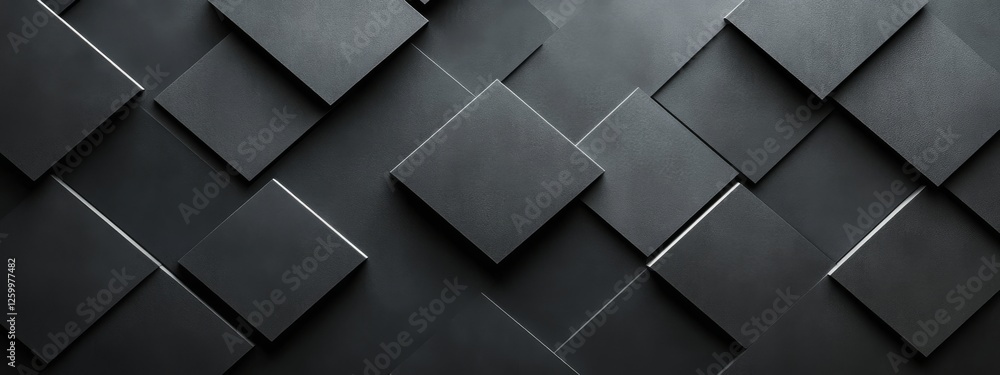 Minimalist black background with diamond patterns for design, banner template. Featuring white space in the center of the page for text. Ideal for geometric minimalist wallpapers with a stylish touch. Minimalist black background with diamond patterns for design, banner template. Featuring white space in the center of the page for text. Ideal for geometric minimalist wallpapers with a stylish touch.